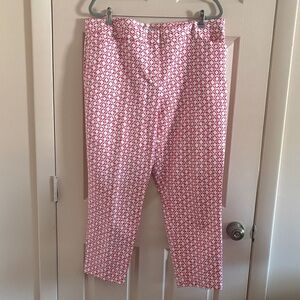 Liz Claiborne Pink and White Patterned Fabric